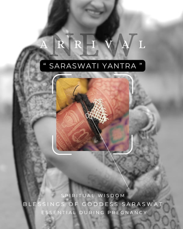 Silver Saraswati Bracelet for Pregnant Mothers & Fathers