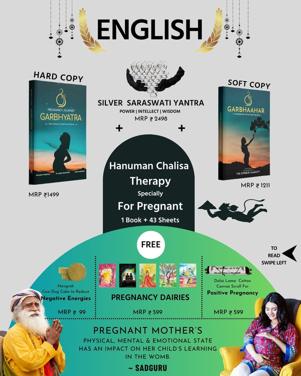 Garbhyatra | Garbhahar | Silver  Saraswati Yantra | Hanuman Chalisa Highest selling Therapy For Pregnancy- English